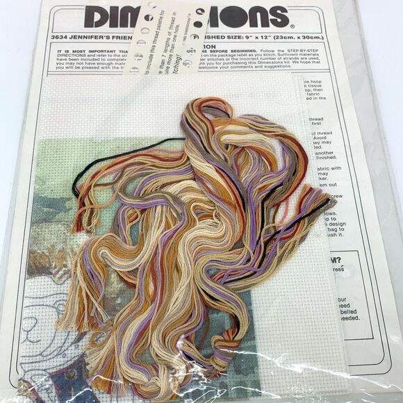 Dimensions Jennifer's Friend No Count Cross Stitch Kit - New in Packaging - Picture 5 of 6